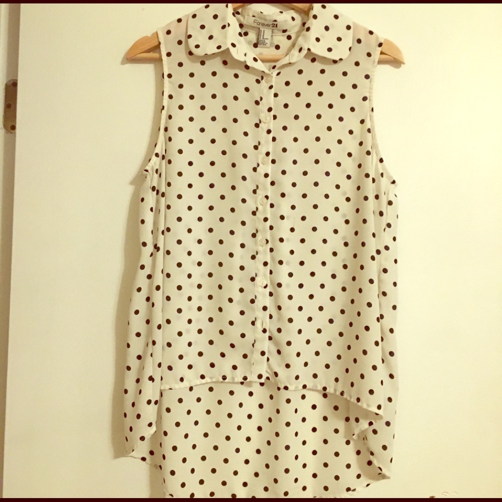 Spotted Tank Top - Long In the Back